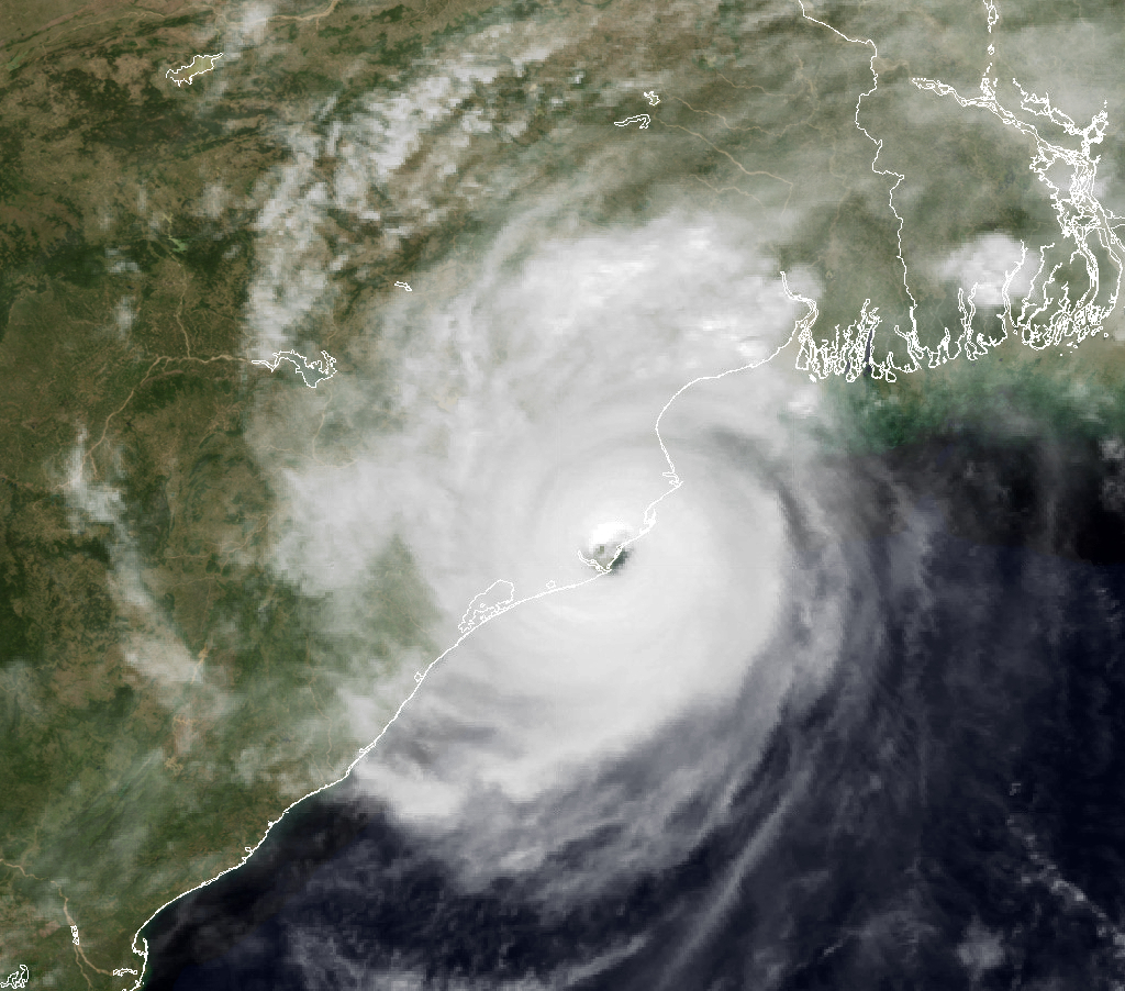 Satellite imagery captures the massive Odisha cyclone as it makes