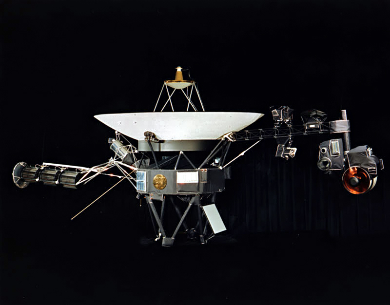 The Voyager 1 space probe before launch