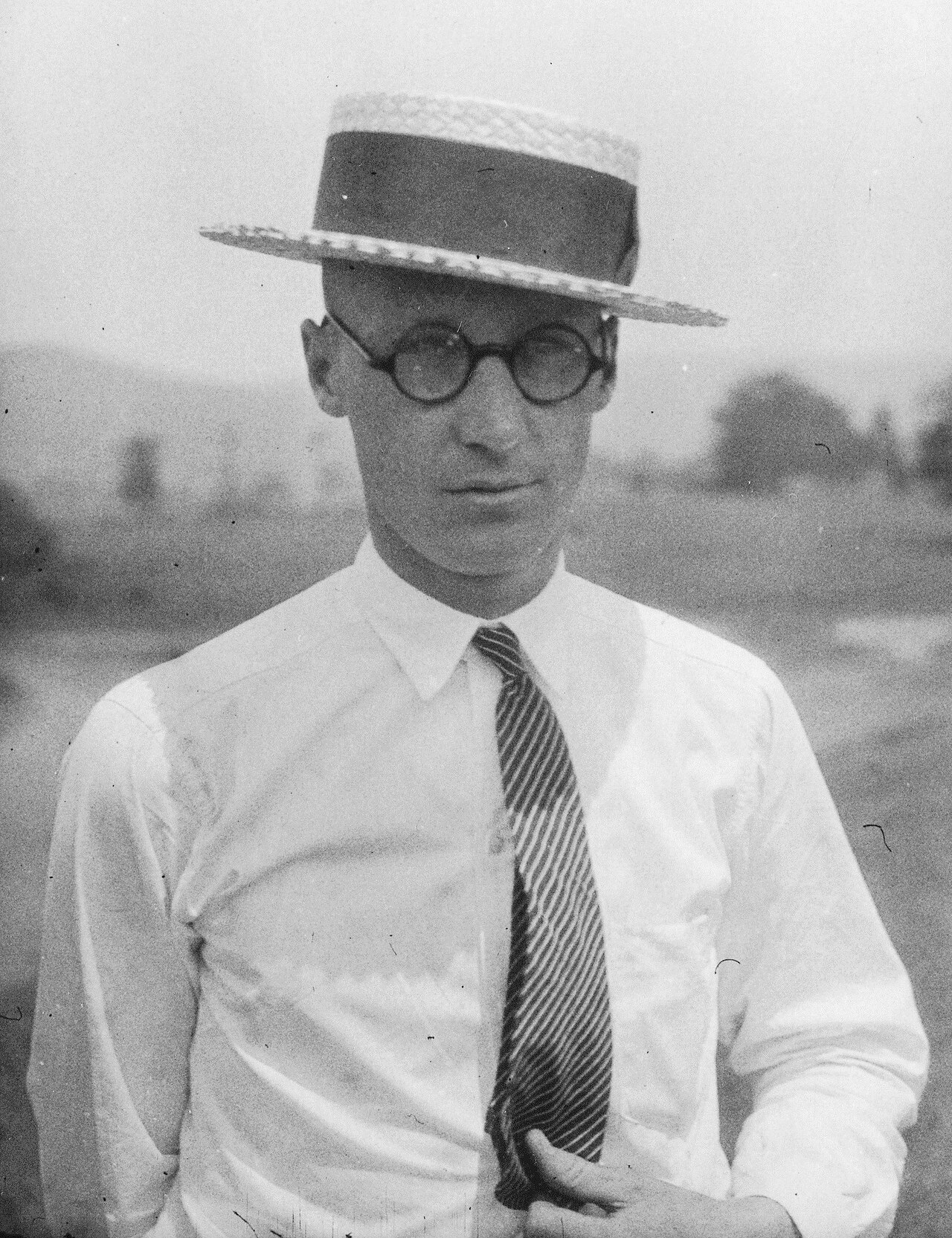 John Scopes, the teacher convicted for violating Tennessee law by teaching human evolution