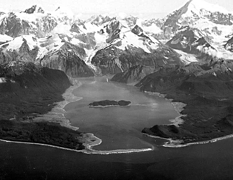 Lituya Bay, Alaska, site of the 1958 megatsunami that reached 1,720 feet in height