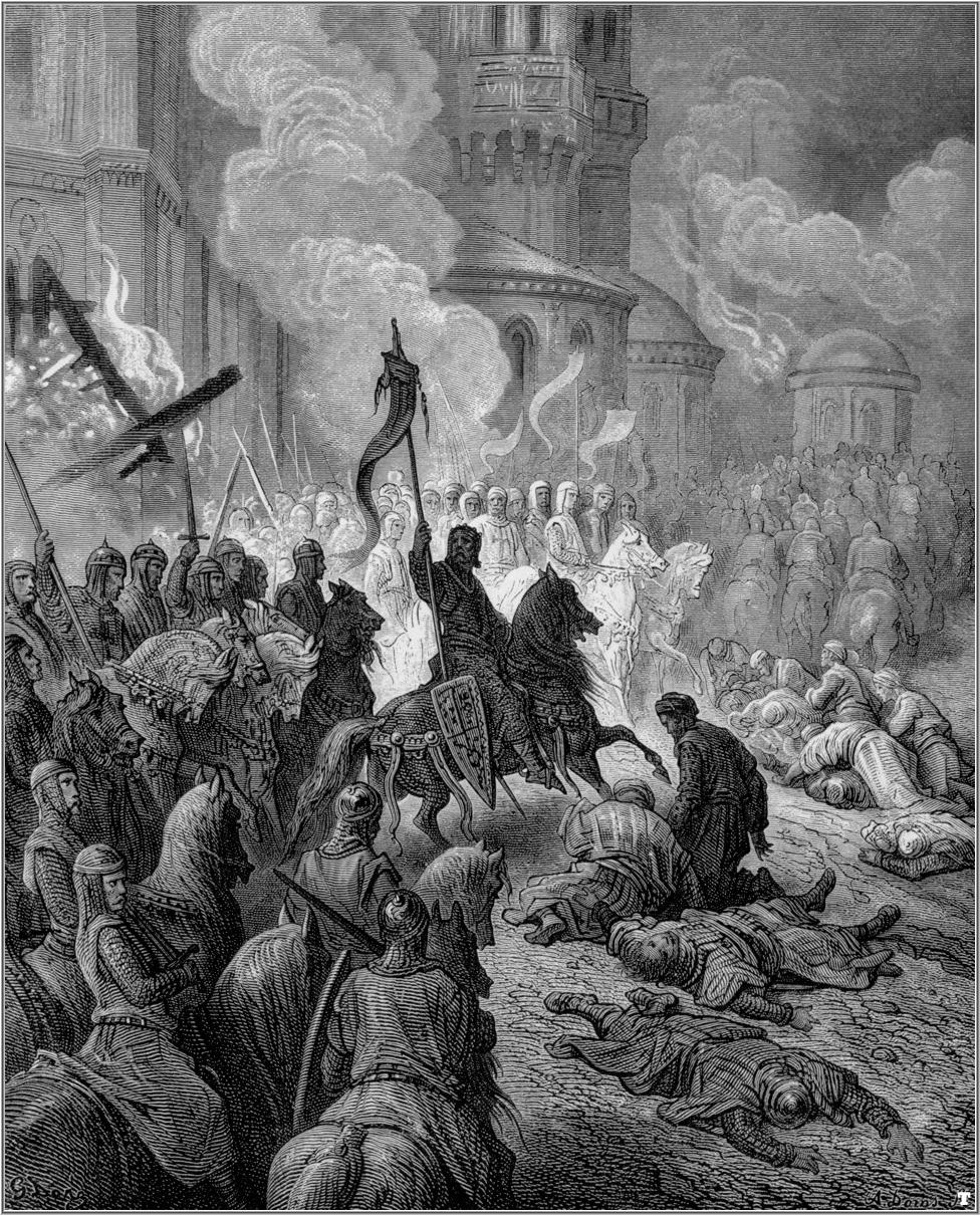 Crusaders sack Constantinople, effectively ending the Byzantine Empire during the Fourth Crusade