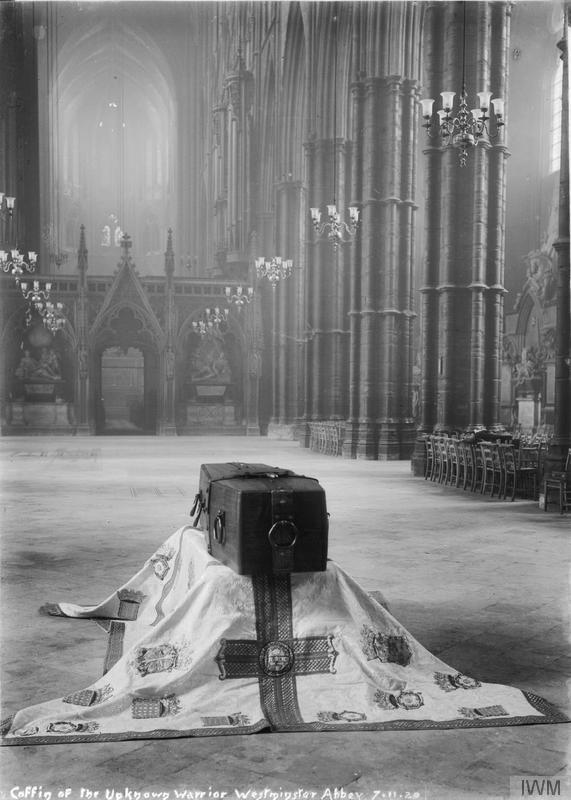 The Unknown Warrior lies in state at Westminster Abbey before his historic 1920 burial
