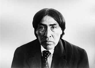 Ishi, the last known member of the Yahi people, after emerging from the wilderness