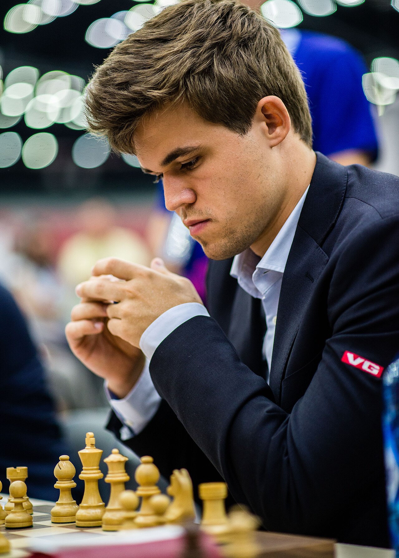 Magnus Carlsen, who defeated Viswanathan Anand to become the world chess champion