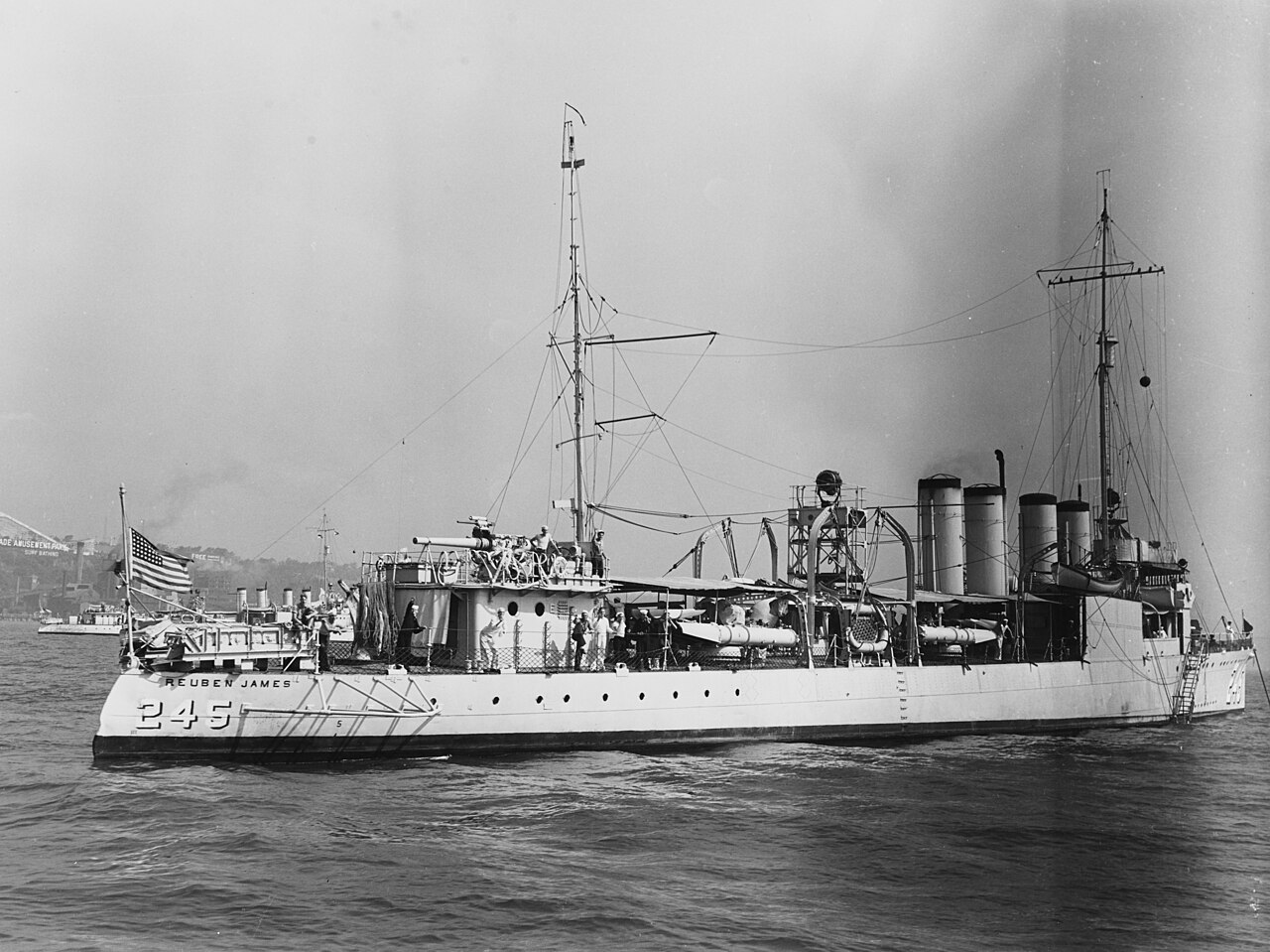 USS Reuben James, the first U.S. Navy ship lost to hostile action in WWII