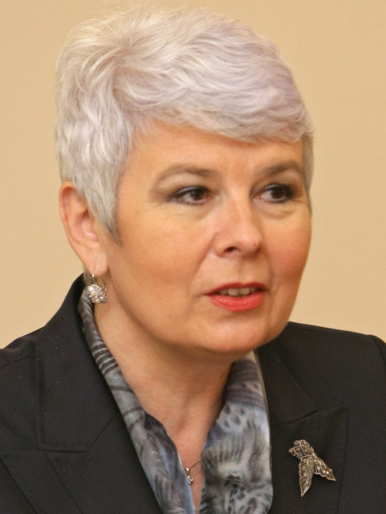 Jadranka Kosor, who made history as Croatia's first female prime minister