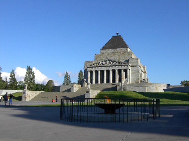 Duke Dedicates Shrine of Remembrance in Melbourne