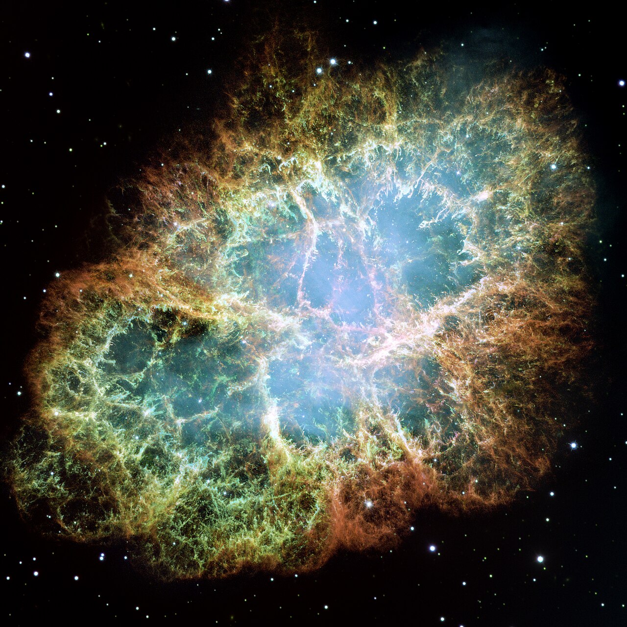 The Crab Nebula, the remnant of the supernova observed by Chinese astronomers in 1054