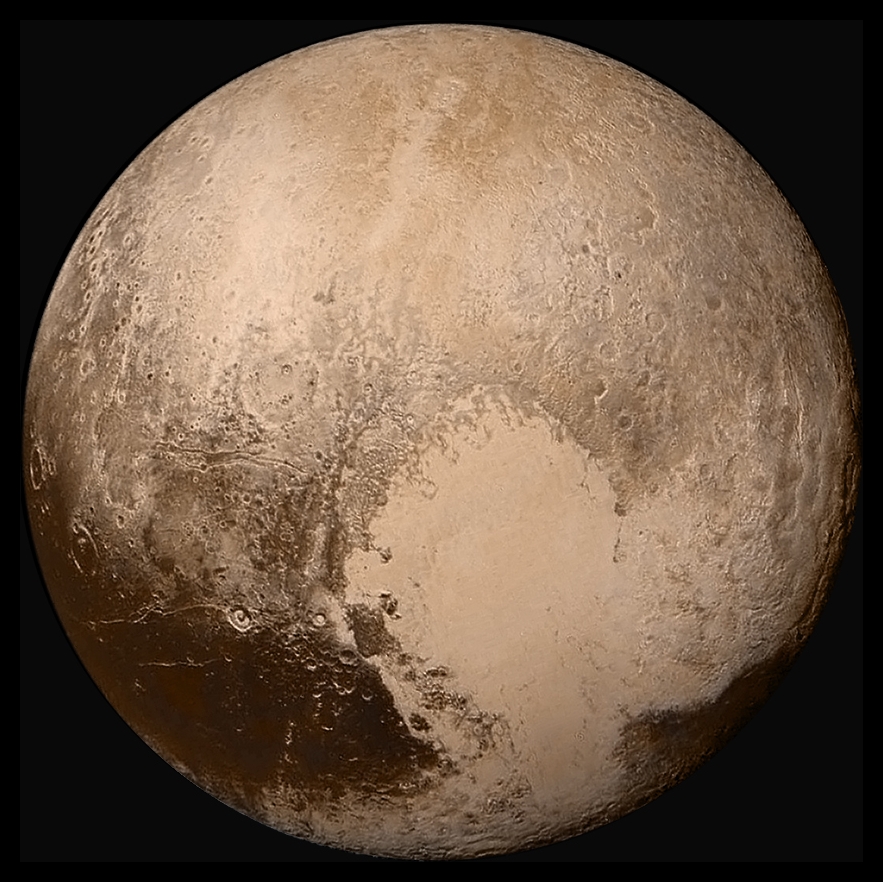 Pluto, the distant world first captured