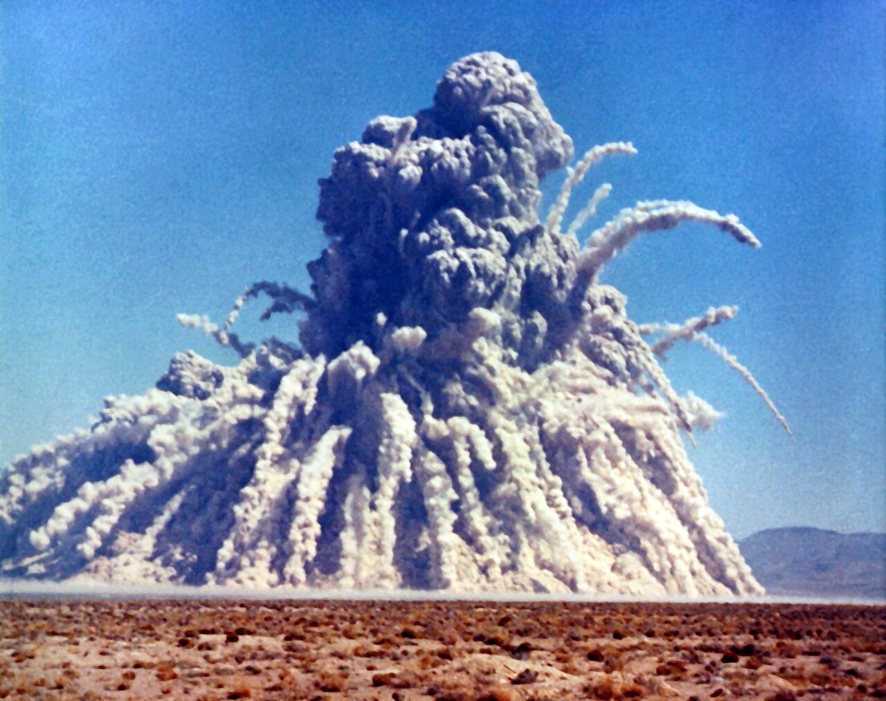 The Sedan nuclear test, a Project Plowshare experiment exploring civilian uses for atomic energy