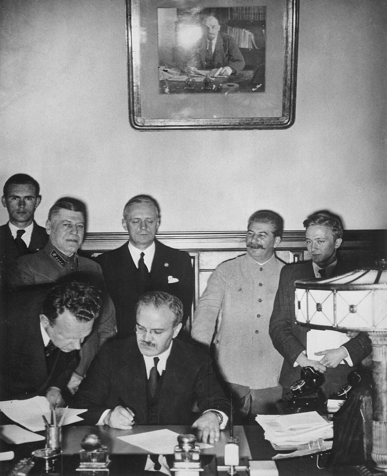 Vyacheslav Molotov signs