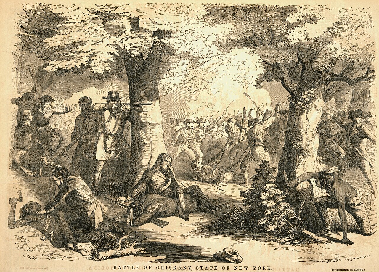 General Herkimer Falls at Bloody Oriskany Ambush