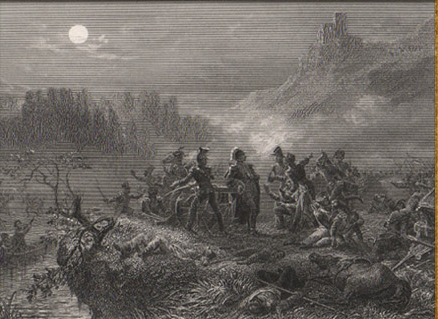 French, Austrian and Russian forces clash during the bloody Battle of Dürenstein