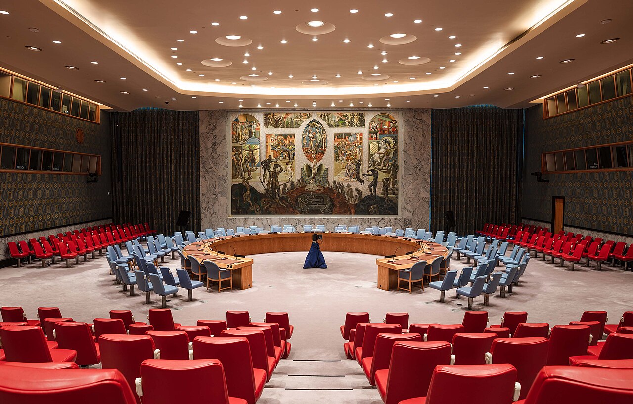 The UN Security Council chamber where Resolution 242 established a framework for Middle East peace