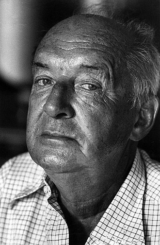Author Vladimir Nabokov, whose controversial