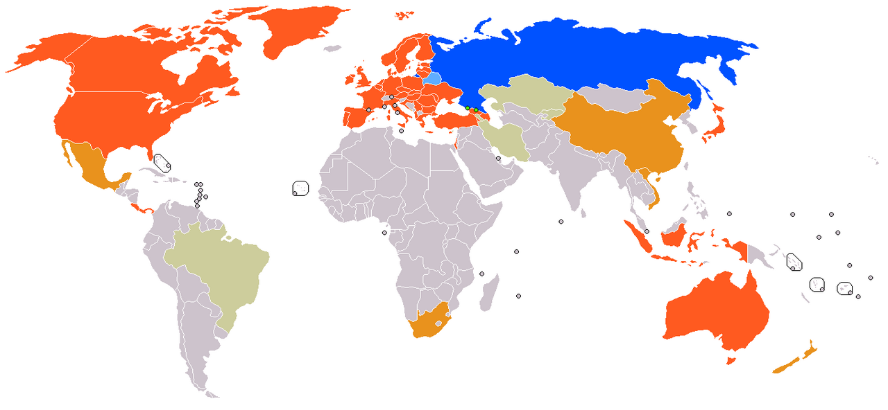 Russia recognizes the independence of Abkhazia and South Ossetia following the Russo-Georgian War