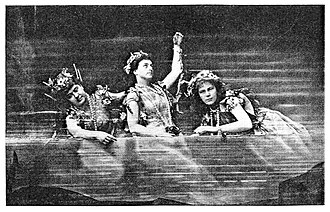 Performers in the inaugural 1876 Bayreuth Festival production of Wagner's Das Rheingold