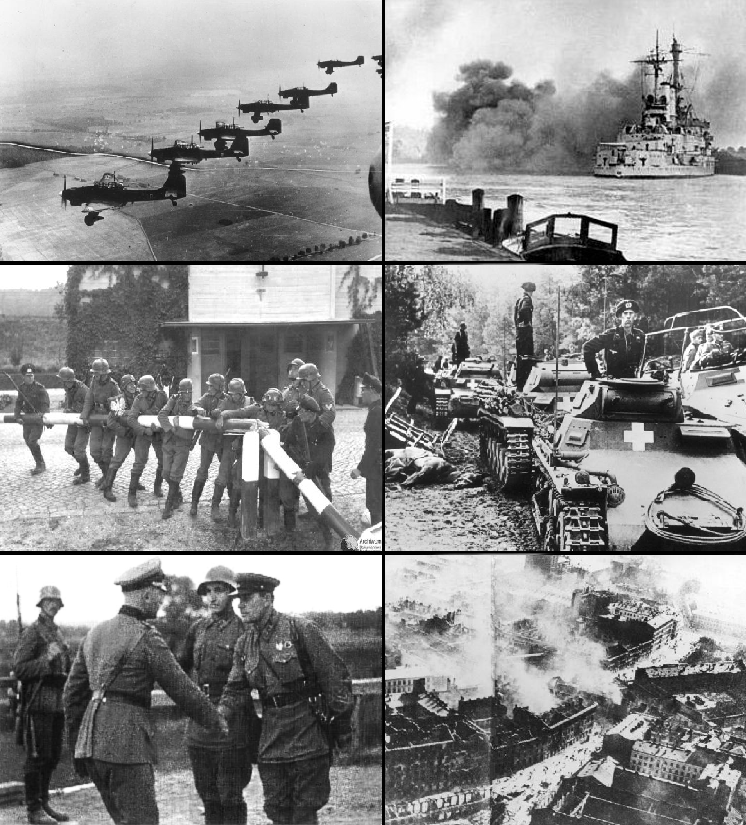German and Soviet troops meet on Polish soil