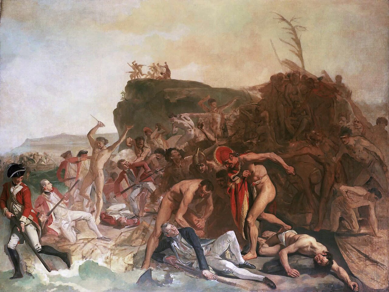 Captain James Cook meets his end during a confrontation at Kealakekua Bay