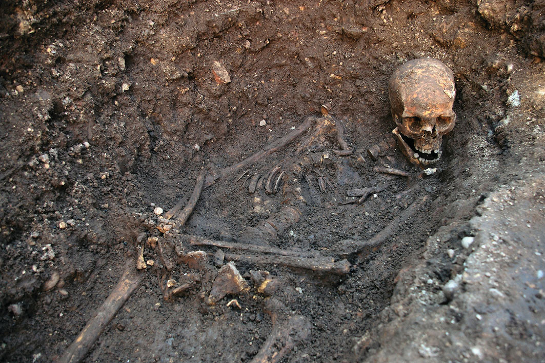The skeleton of King Richard III discovered beneath a Leicester car park