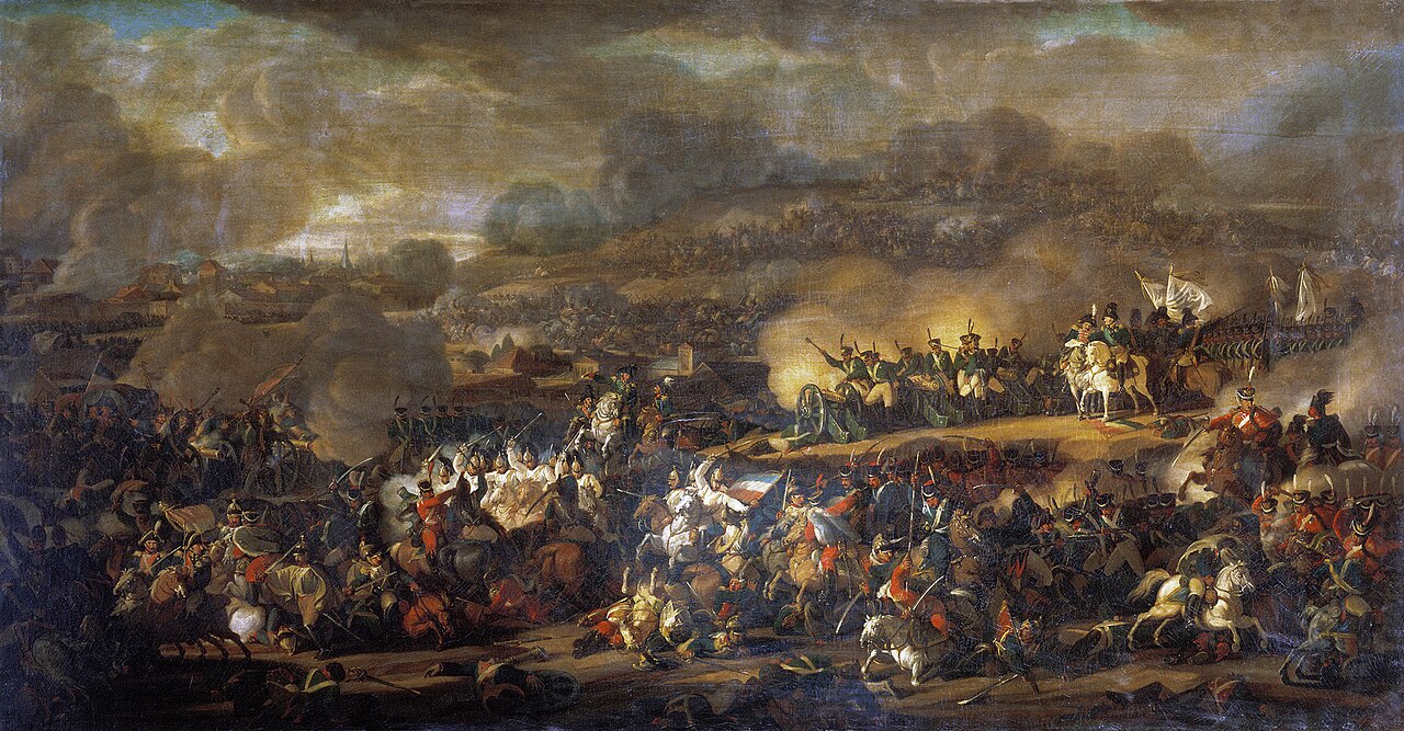 French and allied troops clash at the Battle of Leipzig