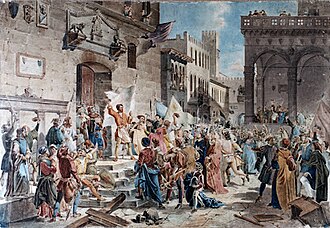 Ciompi labourers revolt in Florence to demand political representation and government reform